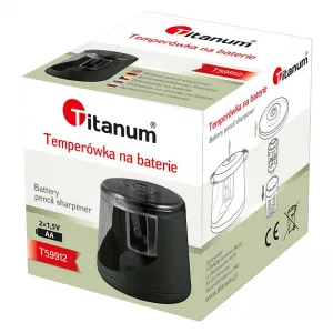 Elektrické bateriové ořezávátko Titanum - černé (FJ59912)