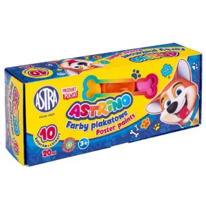 Barva plakátových barev Astra: mix 20 ml 10 barev. (303221002)