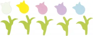 Nálepka (samolepka) Titanum Craft-Fun Series pěnové tulipány, motýli (7517)