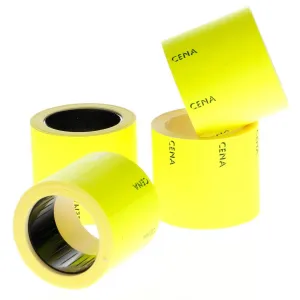 Cenové štítky Poligraf typ B - žluté 27 mm x 50 mm