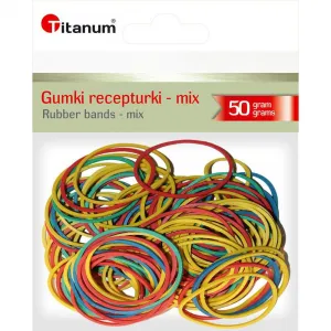 Receptivní gumičky Titanum 50g dia (mix)mm