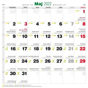 Vícepanelový nástěnný kalendář Avanti 300 mm x 600 mm (5901769620407)