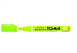 Jasně zelený olejový popisovač Tom's, jasně zelený 2,5mm kulatý hrot (to-40)