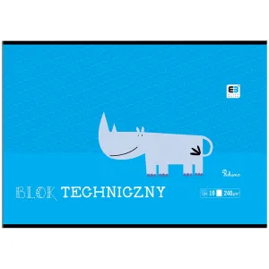 Interdruk technický blok B&B KIDS A4 bílý 240g 10k (BLTBB)
