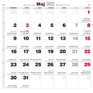 Vícepanelový nástěnný kalendář Avanti 300 mm x 300 mm (5901769621138)