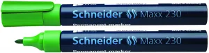Permanentní popisovač Schneider Maxx 130, zelený, kulatý hrot 1,0-3,0 mm (SR123004)