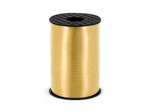 Plastová stuha Partydeco zlatá, 5mm/225m 5mm (PRP5-019)