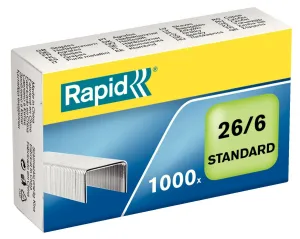 Sešívačky 26/6 Rapid Standard 1000 ks (24861300)