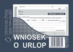 Ofsetový tisk Michalczyk i Prokop Žádost o dovolenou A6 40k. (515-5)
