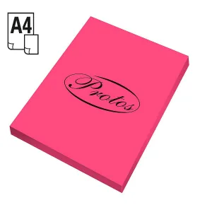 Protos fotokopírovací fluo barevný papír A4 - růžový 80g