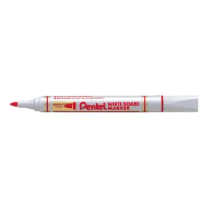 Popisovač Pentel na suché stírání, červený 1,9mm kulatý hrot