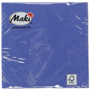 Ubrousky Pol-mak - tmavě modré 330 mm x 330 mm (24)