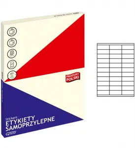 Samolepicí štítek Grand A4 - bílý 70 mm x 25 mm (008)