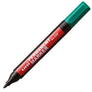 Uni permanentní popisovač, zelený, kulatý hrot 1,0-3,0 mm (NO-320F)