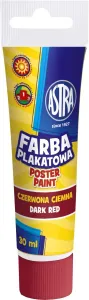 Astra plakátové barvy barva: tmavě červená 30ml 1 barva.