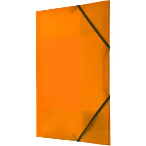 Tetis Plastový pořadač na gumičky A4 barva: oranžová 550 mic. 318 mm x 248 mm (BT624-P)