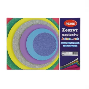 Barevný zápisník Rexus s třpytkami A4 8k (607831)