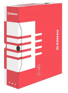 Kartotéka Donau A4 - červená 80 mm x 340 mm x 297 mm (7660301FSC-04)