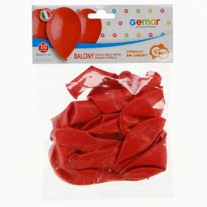 Godan BALON gumový balón PASTELOVÁ červená 10cal (G90/45/10)
