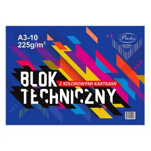 Technický blok Protos A3 barevný 225g 10k