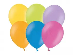 Partydeco pastelový gumový balónek 100 ks pastelový mix 270 mm (12P-000)
