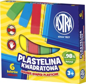 Astra plastelína 6 barev čtvercový mix (83811908)