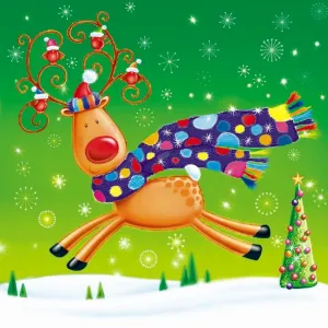 Ubrousky Pol-mak s hvězdičkou - mix 330 mm x 330 mm (Sd GW)