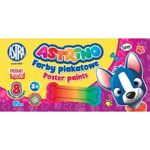 Barva plakátových barev Astra: mix 20 ml 8 barev. (301221002)