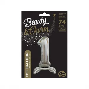 Stříbrný balónek s číslem Godan Beauty&Charm (BC-ASS1)