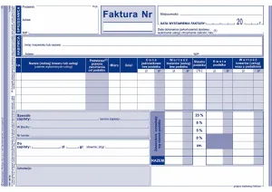 Vlastní tisk Michalczyk i Prokop DPH faktura čistá plná A5 80k. (100-3E)