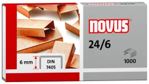 Novus měděné sponky 24/6 24/6 1000 ks (040-0206)