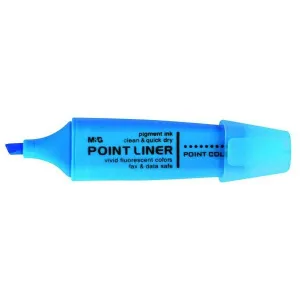 Zvýrazňovač Point Liner AHM21572 M&G s parfémovaným ořezávaným hrotem 1-4 mm modrý
