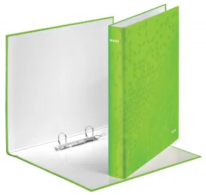 Kroužkový pořadač Leitz WOW A4+ metalická zelená 25 mm (42410064)