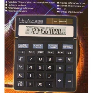 Stolní kalkulačka Vector cd-1181 (KAV CD-1181II)