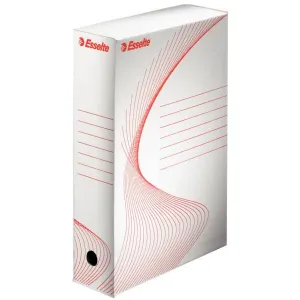 Archivní krabice Esselte Boxy 80 A4 - bílá 245 mm x 80 mm x 345 mm (128080)