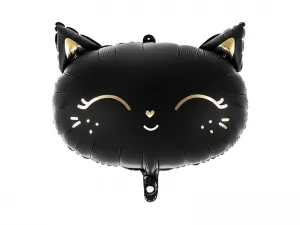 Fóliový balónek Partydeco Kitten, 48x36cm, 14 palců černý (FB84)