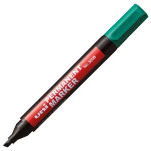 Permanentní popisovač Uni, zelený, 1,0-4,5 mm zkrácený hrot (NO-380B)