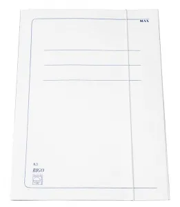 Kartonová složka s gumičkou bigo A3 barva: bílá 400g 435mm x 310mm (0086)