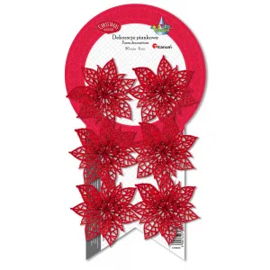Vánoční ozdoba Titanum Craft-Fun Series poinsettia flower (19YH020)