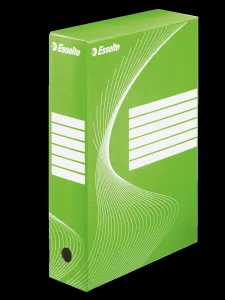 Archivní krabice Esselte A4 - zelená 245 mm x 80 mm x 345 mm