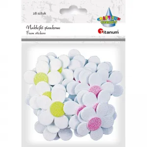 Nálepka (samolepka) Titanum Craft-Fun Series pěnové květiny (37606X)