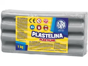 Astra plastelína 1 barva popel 1000g (303111023)