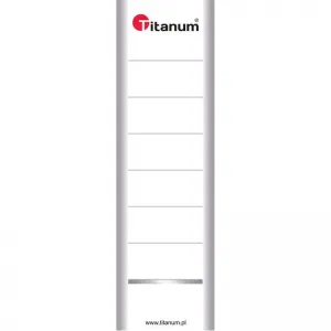 Popisné štítky pro pořadač Titanum oboustranné - bílé 70mm