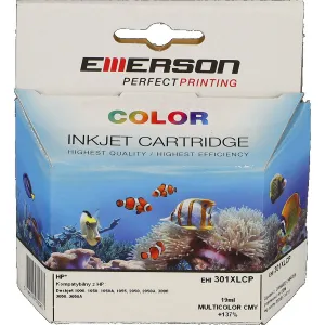 Emerson hp 301xlc alternativní inkoust (kazeta) - CMY