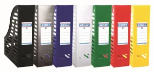 Vertikální box na dokumenty Donau A4 - černý (7464001PL-01)