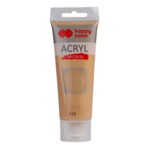 Happy Color akrylová barva světle zlatá metalická 75ml (HA 7370 0075-112)
