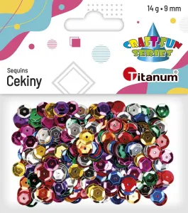 Titanum Craft-Fun Series kulaté barevné flitry 14g (CO041)