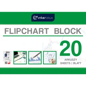 Blok flipchartů Interdruk A1 20k. 80g čistý 1000 mm x 640 mm (FLI20)