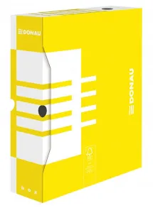 Kartotéka Donau A4 - žlutá 80 mm x 340 mm x 297 mm (660301FSC-11)