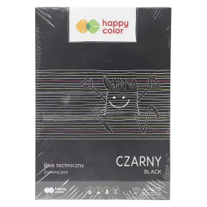 Happy Color A3 technický blok černý 170g 10k (HA 3717 3040-9)